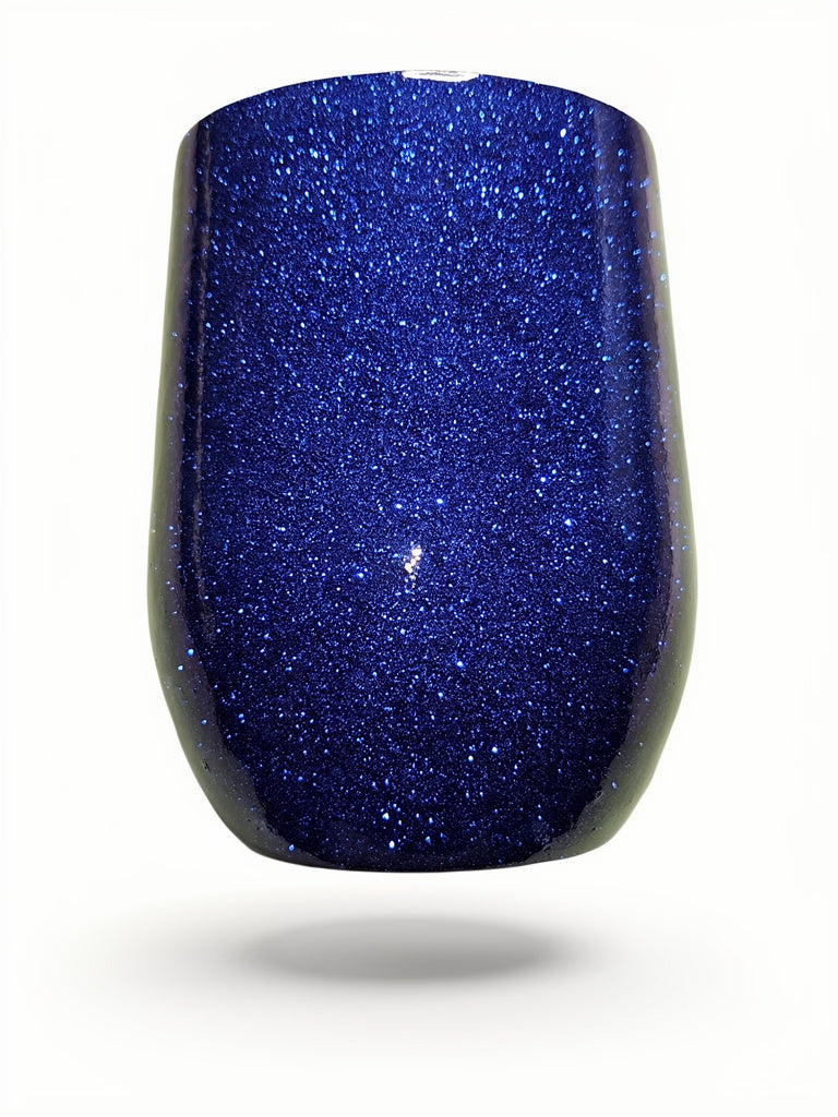 Blue wine tumbler